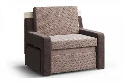 Кресло Кровать Стол (3 в 1) Смарт-1 Ромб бежевый / коричневый /дуб сонома МЛК
