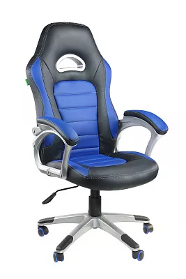 Кресло для геймера Riva Chair GAME 9167H черный / синий