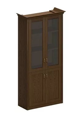 Шкаф для документов высокий со стеклянными дверями Perseo ПС 331 ДМ