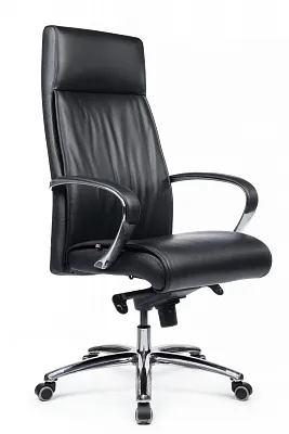 Компьютерное кресло RIVA DESIGN Gaston 9164 натуральная кожа Черный