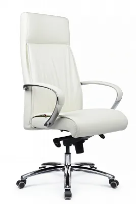 Компьютерное кресло RIVA DESIGN Gaston 9164 натуральная кожа Белый