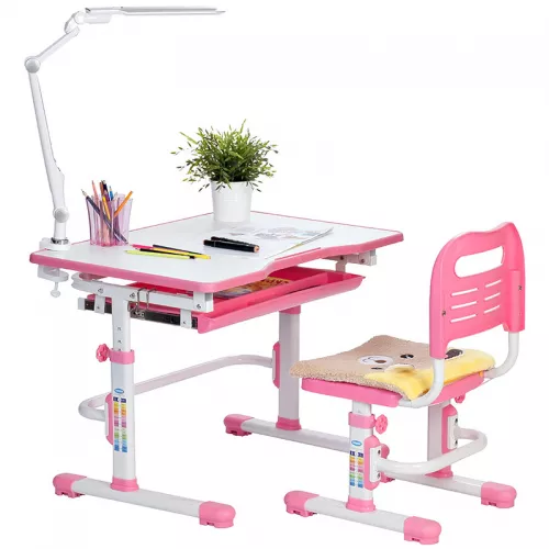Комплект парта и стул (растущие) RIFFORMA SET-10 Розовый