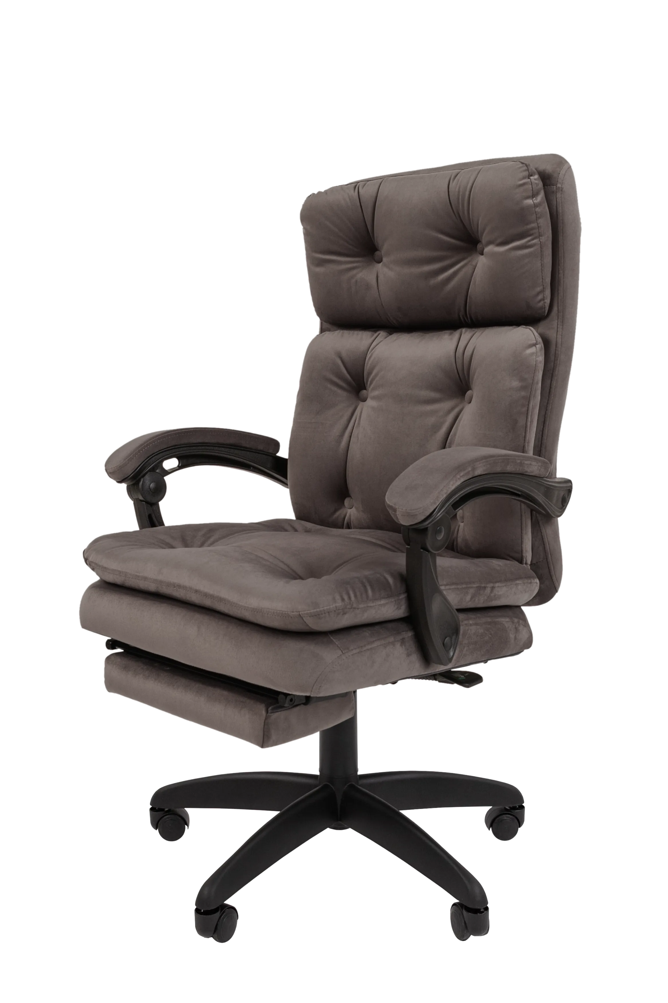 Кресло для руководителя усиленное (до 150 кг) CHAIRMAN HOME 442 темно-серый