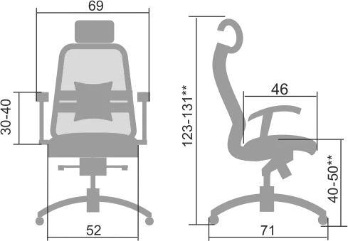 Эргономичное кресло SAMURAI S-3.04 Бежевый