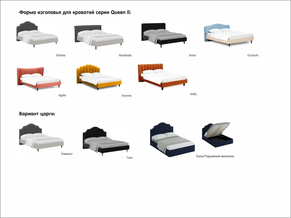 Кровать Queen Agata Lux 160x200 бирюзовый 343905