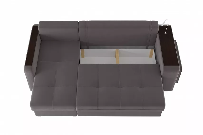 Угловой диван-кровать Smart Silva 4 Velutto 19 левый