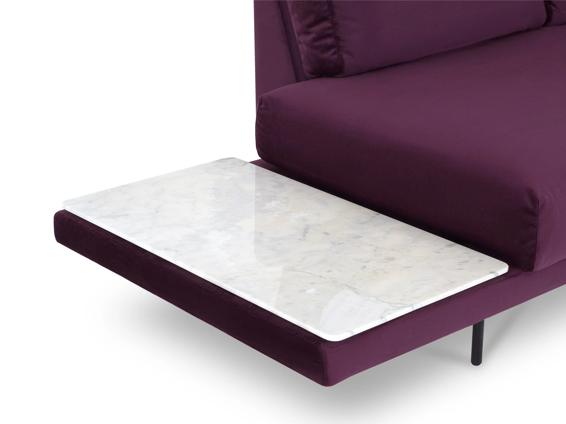 Кушетка Ricadi со столиком из мрамора фиолетовый 787144