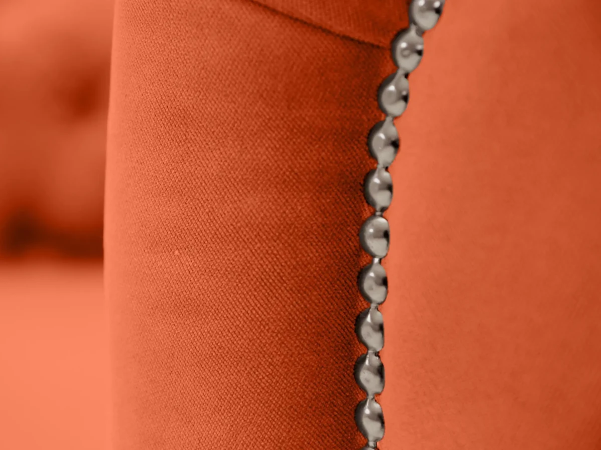 Кресло Chesterfield (молдинги) оранжевый 467072