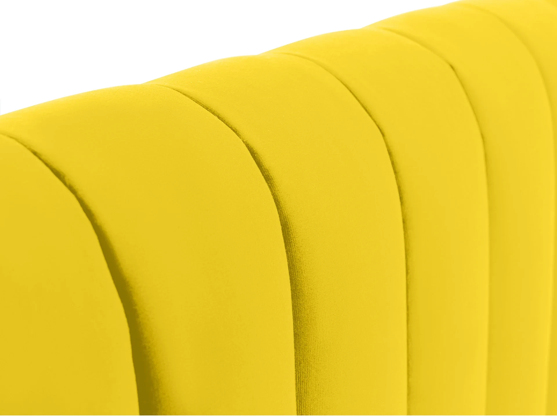 Кровать Dijon с мягким изголовьем 180х200 желтый 652383