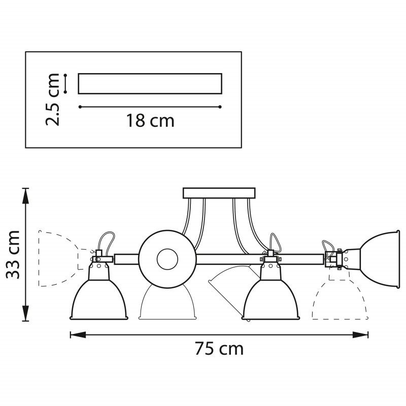 Люстра на штанге Lightstar Acrobata 761067