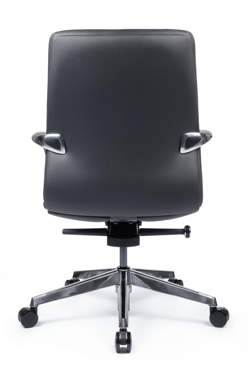 Кресло руководителя RIVA DESIGN Pablo-M B2216-1 без подголовника натуральная кожа Черный