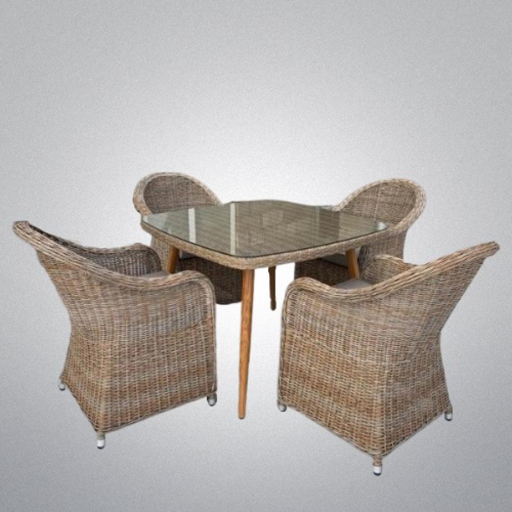 Комплект мебели из ротанга T368/Y490 Beige (4+1)