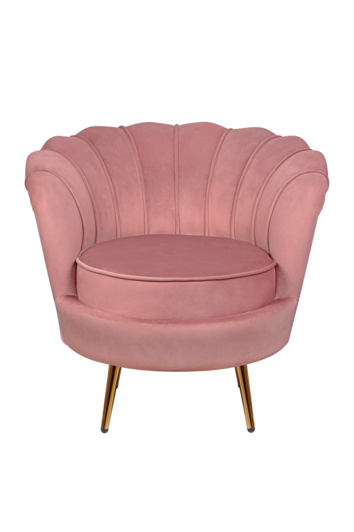 Низкое кресло ракушка Pearl Pink V3 Розовый