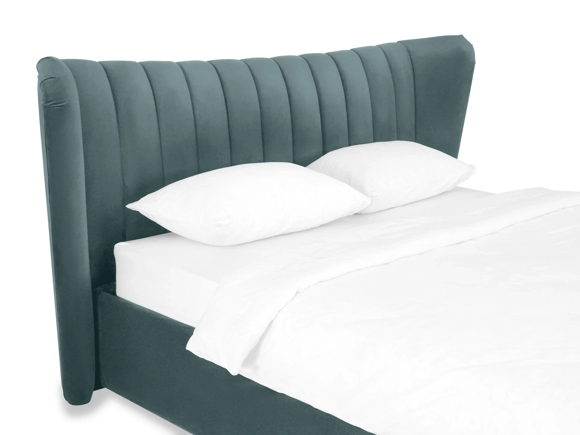 Кровать Queen Agata Lux 160x200 бирюзовый 343905
