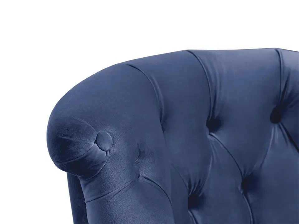 Кресло Visconte синий / белый черные ножки 761828