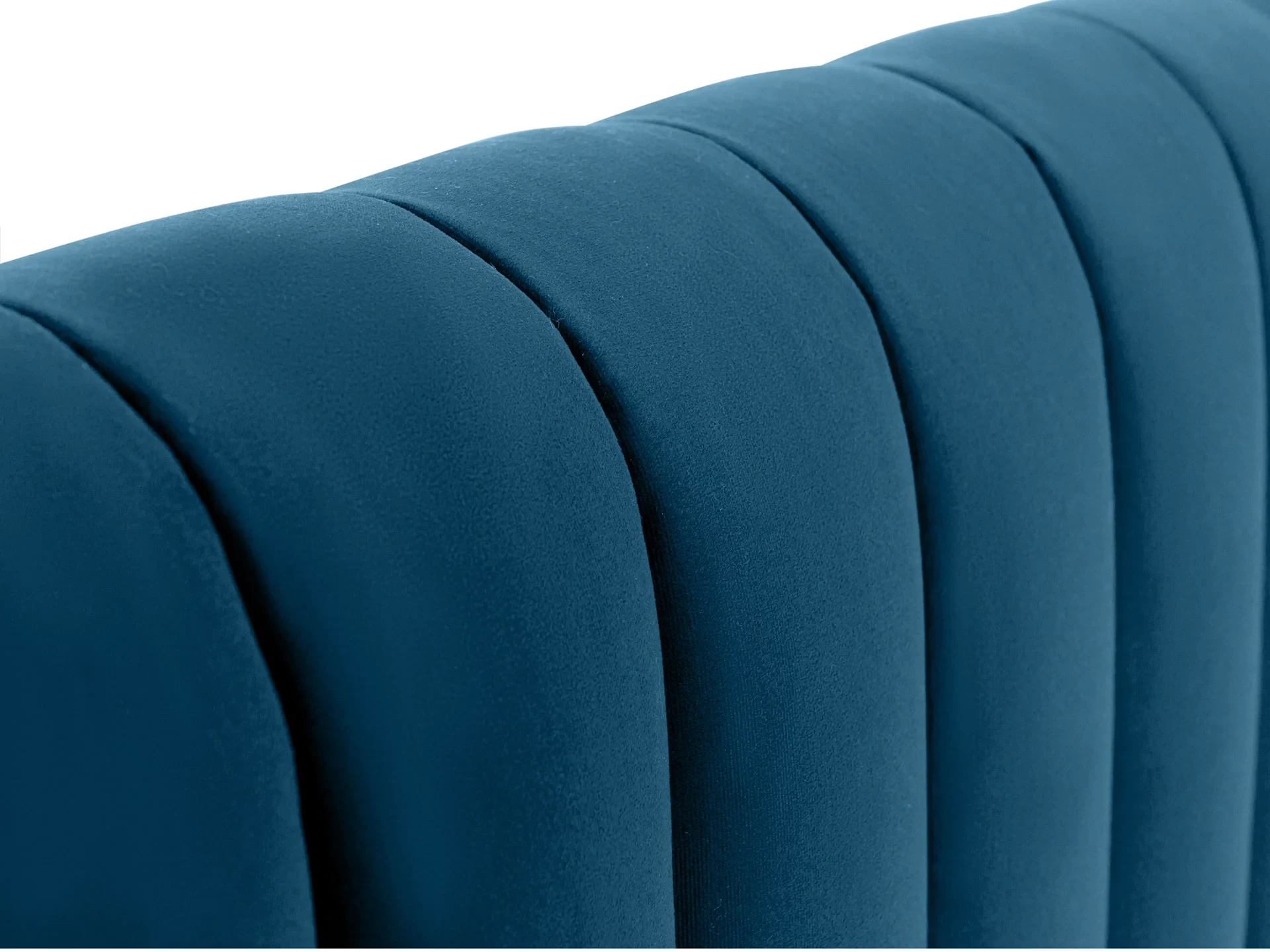 Кровать Dijon с мягким изголовьем 180х200 темно-синий 652387
