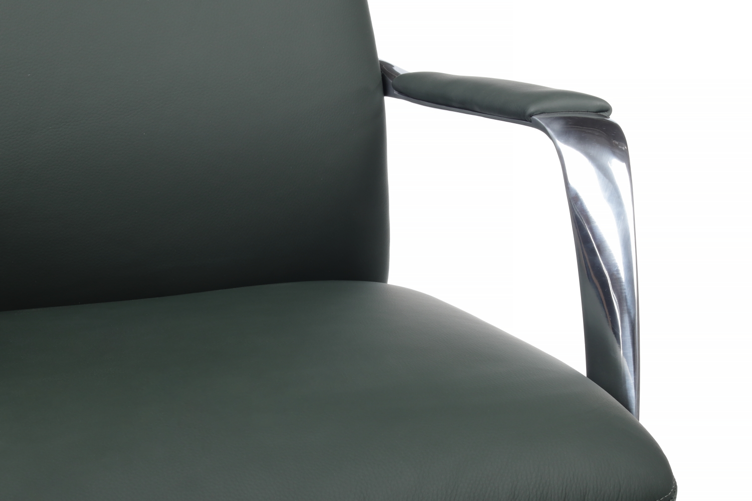 Кресло руководителя RIVA DESIGN Pablo-M B2216-1 без подголовника натуральная кожа Зеленый
