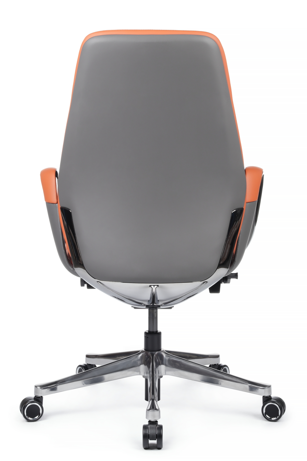 Компьютерное кресло RIVA DESIGN Napoli-M YZPN-YR021 без подголовника оранжевый / серый