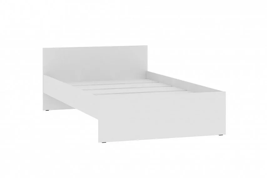 Односпальная кровать Симпл Silva 1200х2000 НМ 011.53-02 белый