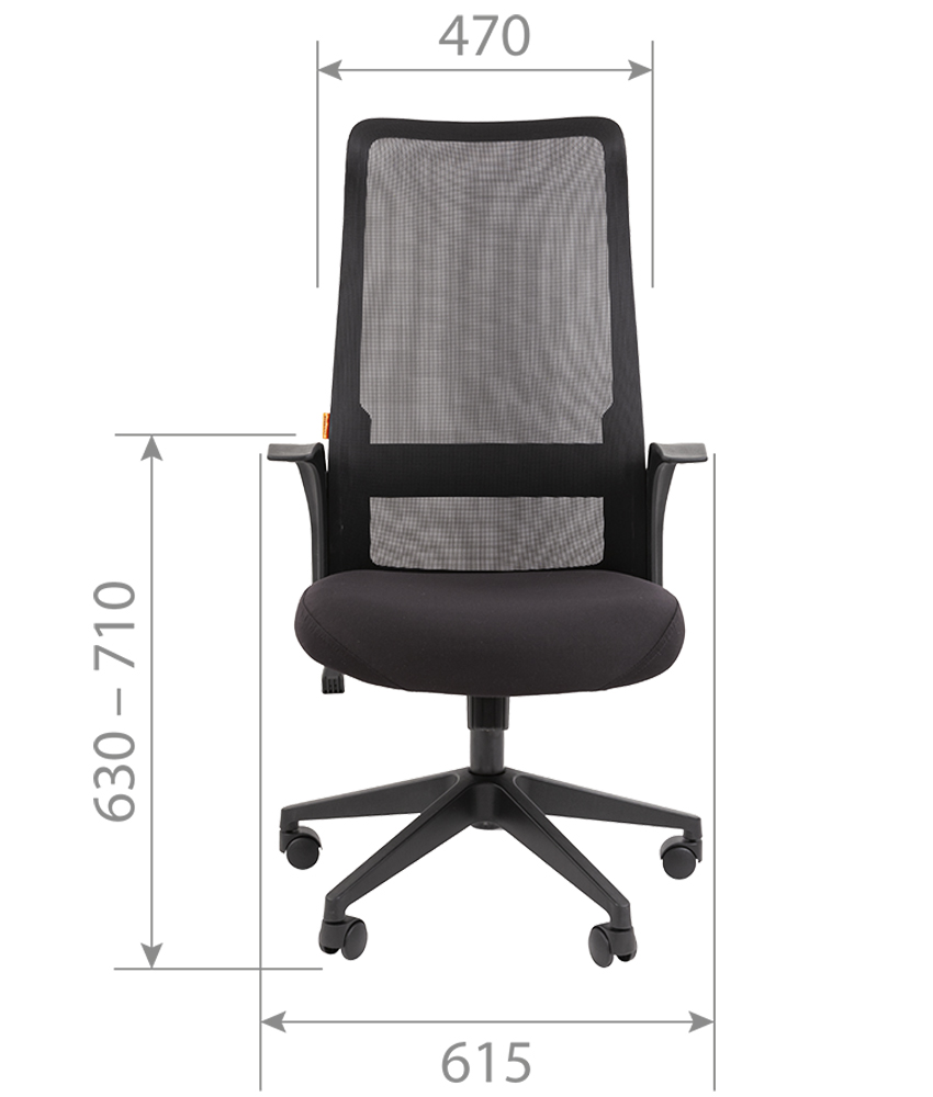 Кресло для руководителя Chairman 573 черный / серый