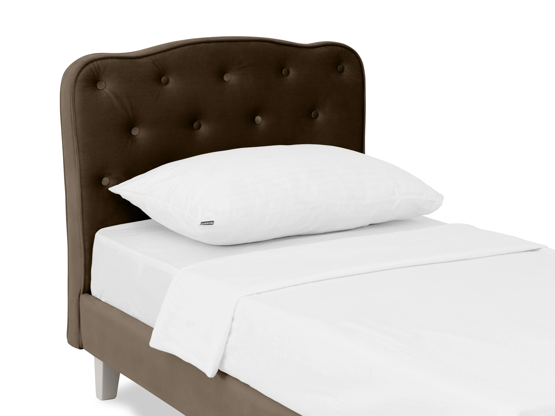 Мягкая кровать Candy коричневый 566978