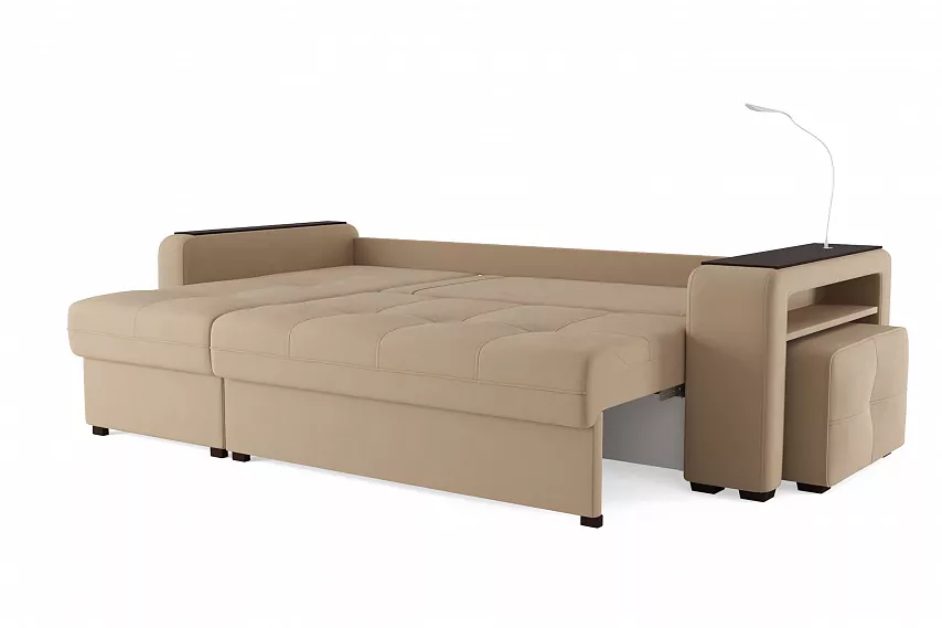 Угловой диван-кровать Smart Silva 4 Velutto 05 левый