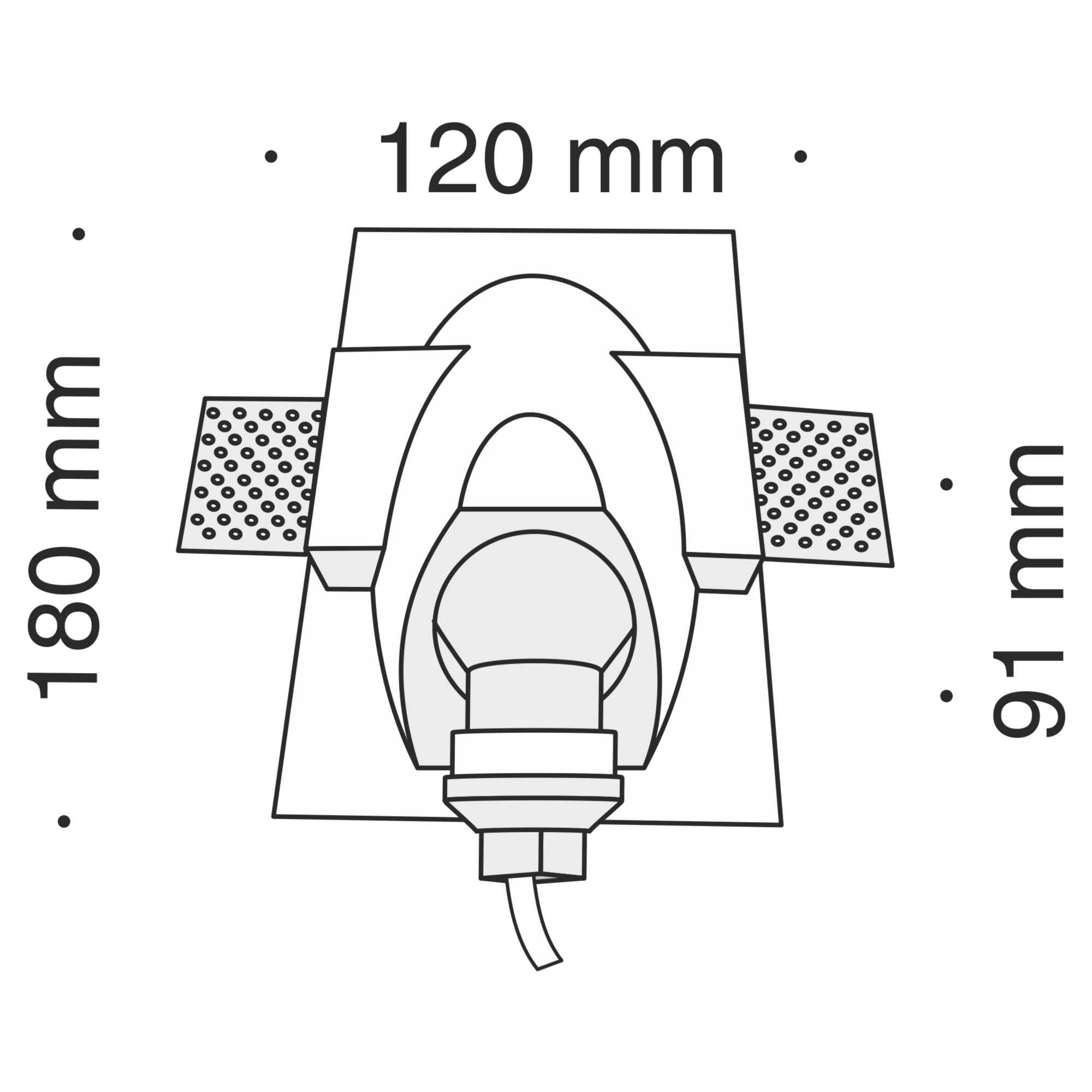 Бра Maytoni Technical Gyps Modern DL012-1-01W