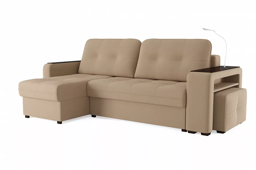 Угловой диван-кровать Smart Silva 4 Velutto 05 левый