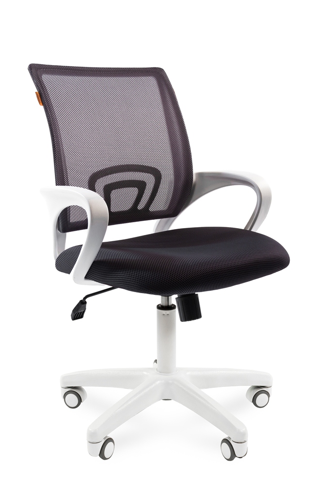 Кресло для персонала Chairman 696 (WHITE) белый пластик серая сетка поддержка поясницы