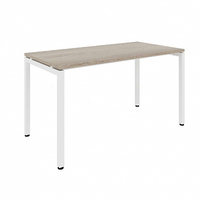 Стол офисный MULTI-OFFICE СТИЛ (Steel) 140х70х76 дуб светлый / белый