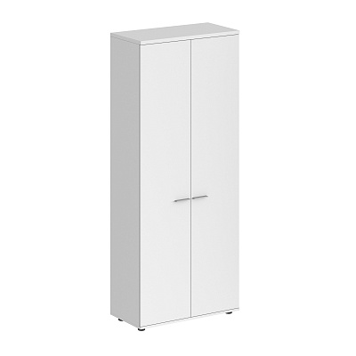 Шкаф высокий NORDEN Sigma двухдверный / задняя стенка ЛДСП (800х400х1955) SG.811.WH.WH