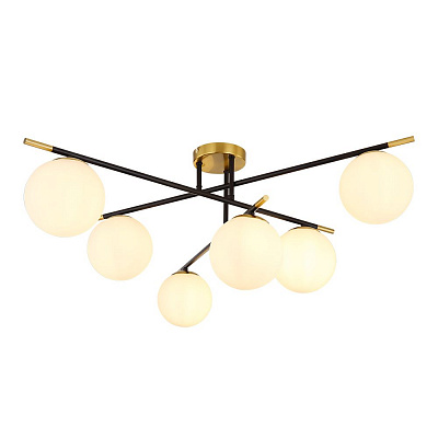 Люстра на штанге ARTE LAMP ALCOR A2224PL-6BK