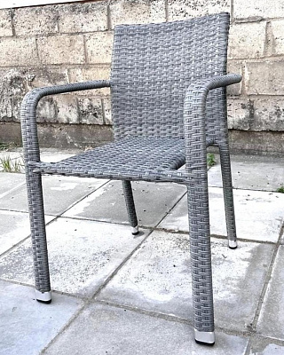 Стул плетеный Afina Garden AFM-4030g Grey Серый