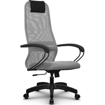 Кресло компьютерное SU-BК130-8 Pl Светло-серый / светло-серый