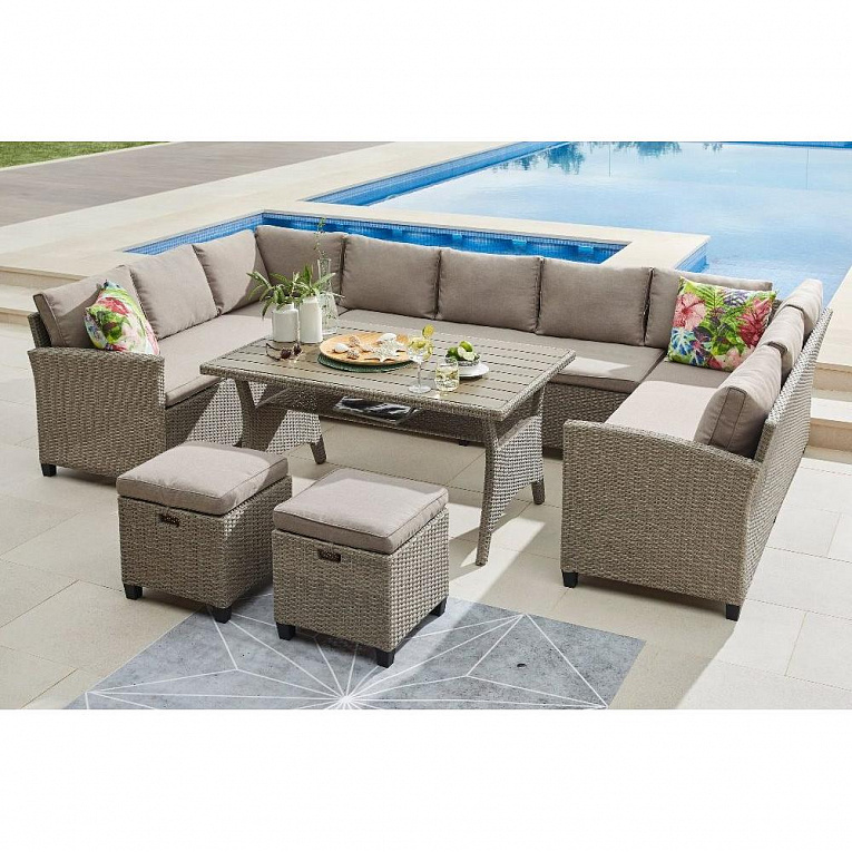 Комплект мебели из ротанга Afina Garden AFM-370B-Beige Бежевый