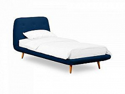 Кровать Loa 90x200 синий 567459