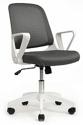 Кресло RIVA DESIGN W-158 серый / белый пластик