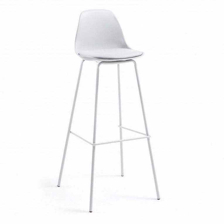 Барный стул La Forma Lysna пластик серый