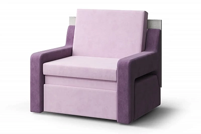 Кресло Кровать Стол (3 в 1) Смарт-1 сиреневый / сливовый /дуб серый МЛК