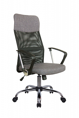 Кресло для персонала Riva Chair 8074 F (подголовник - ткань) серый