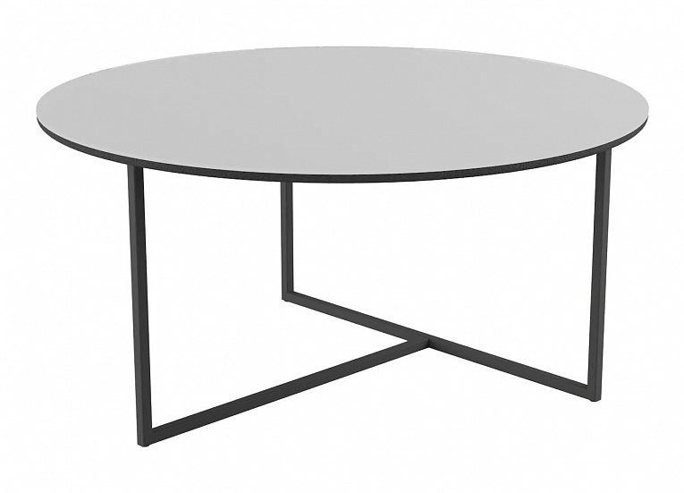 Стол журнальный Маджоре Glass белая Lacobel