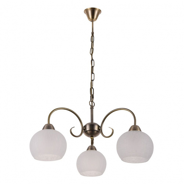 Подвесная люстра Arte Lamp MARGO коричневый, белый A9317LM-3AB