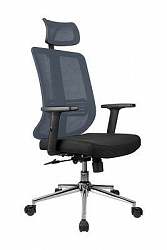 Кресло для персонала Riva Chair А663 серый / черный
