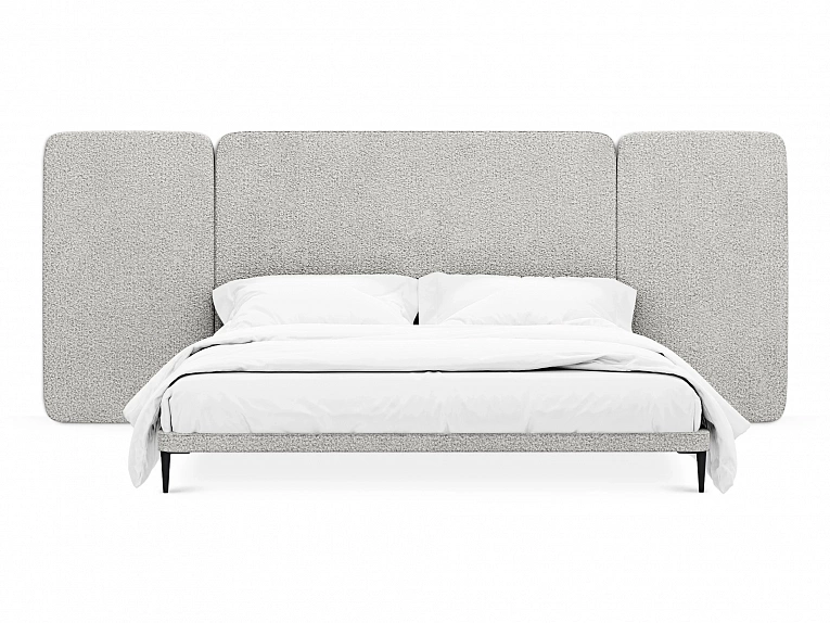 Кровать OgogoHome Licata 961607 светло-серый