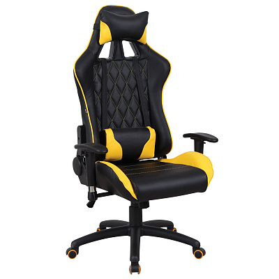 Геймерское кресло BRABIX GT Master GM-110 Черный желтый