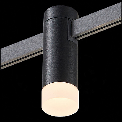 Магнитный трековый светильник Черный LED 1*3W 3000K 91Lm Ra90 120 IP20 D29xH90 24V St Luce FARM / ФАРМ ST812.406.03