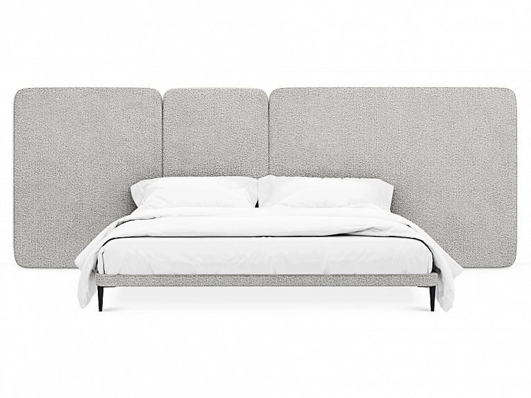 Кровать OgogoHome Licata 961651 светло-серый