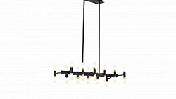 Люстра на штанге Lumina Deco Richmond LDP 6035-24 PR+BK+GD