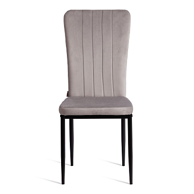 Стул VERTER / ВЕРТЕР (mod. BC577-DC) Light grey (светло-серый) HLR14 / черный