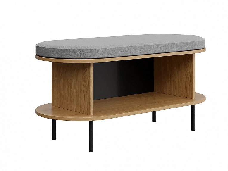 Обувница OgogoHome Movie черный дуб корбридж 832742